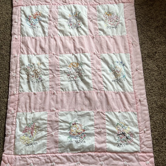 Vintage Quilt Embroidered Squares 39\